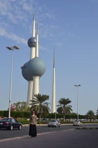 Me in front of the Kuwait Towers (Kuwait City, Kuwait)
