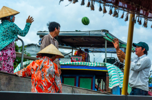 Floating Market in the Mekong Delta