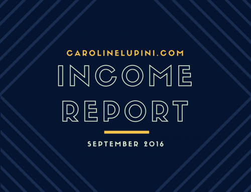 September 2016 Income Report